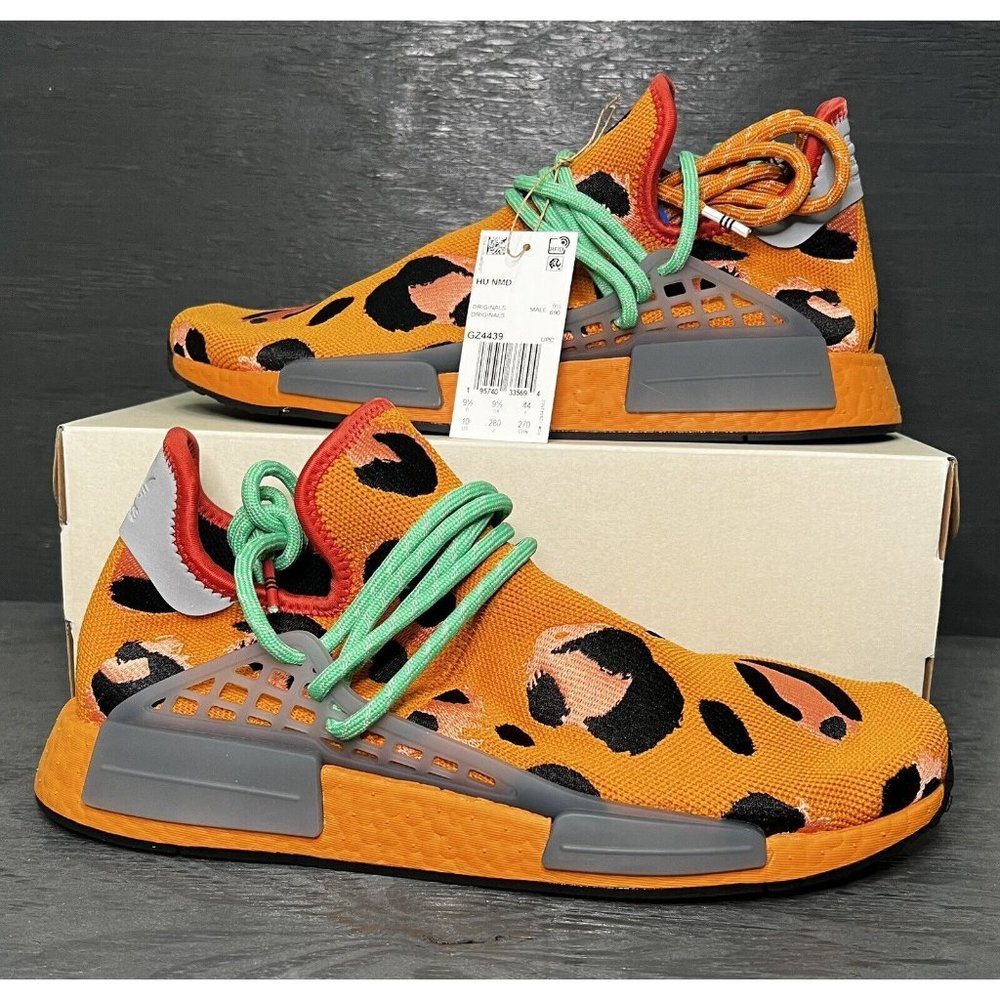 Adidas Pharrell HU NMD ‘Animal Print’ Men's Size 10. GZ4439 NEW Rare Cheetah